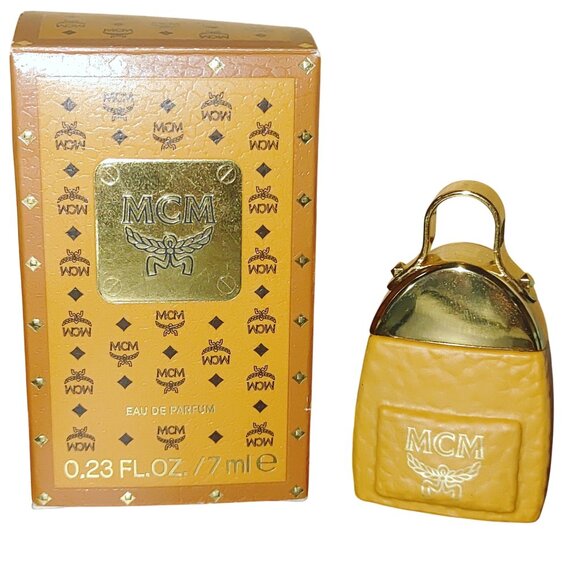 MCM Miniature Eau De Parfum Mini Leather Inspired Bottle Design Made In France - Picture 1 of 9